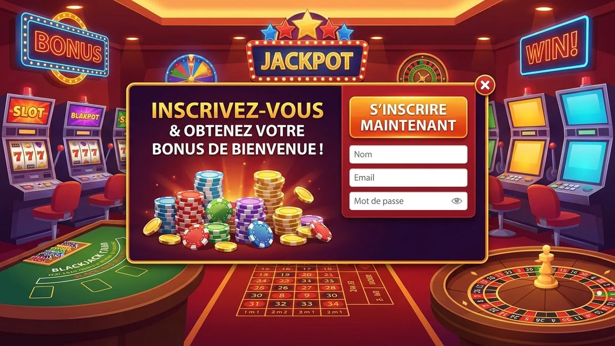 Inscription avec bonus